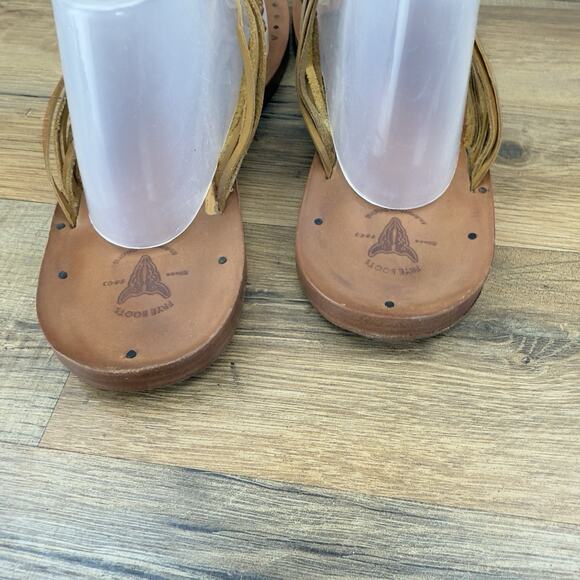 Frye Boots Chelsea Thong Brown Sandals Size 8M Slip On - Picture 3 of 8